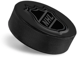 Black Puck with NHL Logo