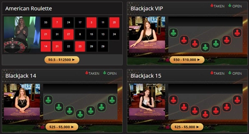 Wild Casino Live Dealer Games