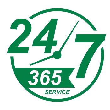 24/7 365 Days Service