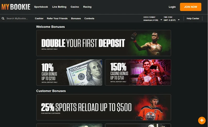 MyBookie Bonus Hub Screenshot