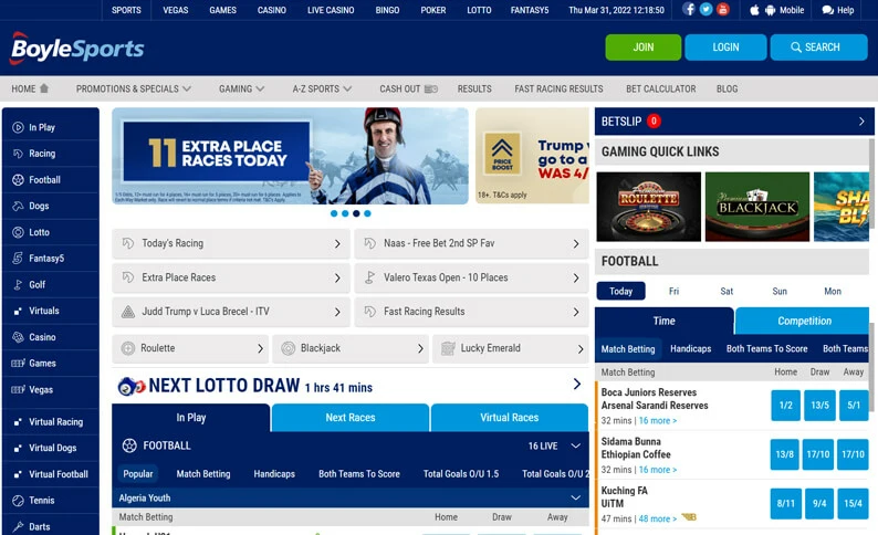 BoyleSports Sportsbook Screenshot