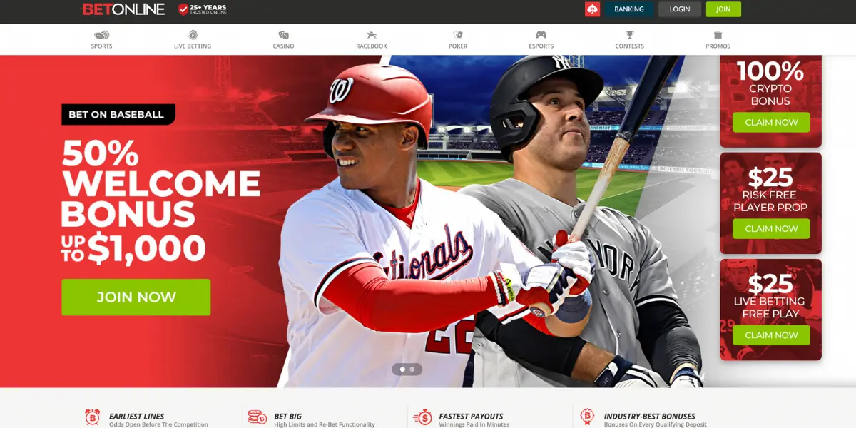 BetOnline Screenshot