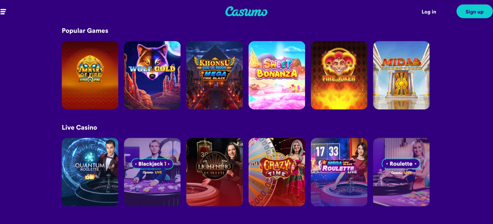 Casumo Casino Games