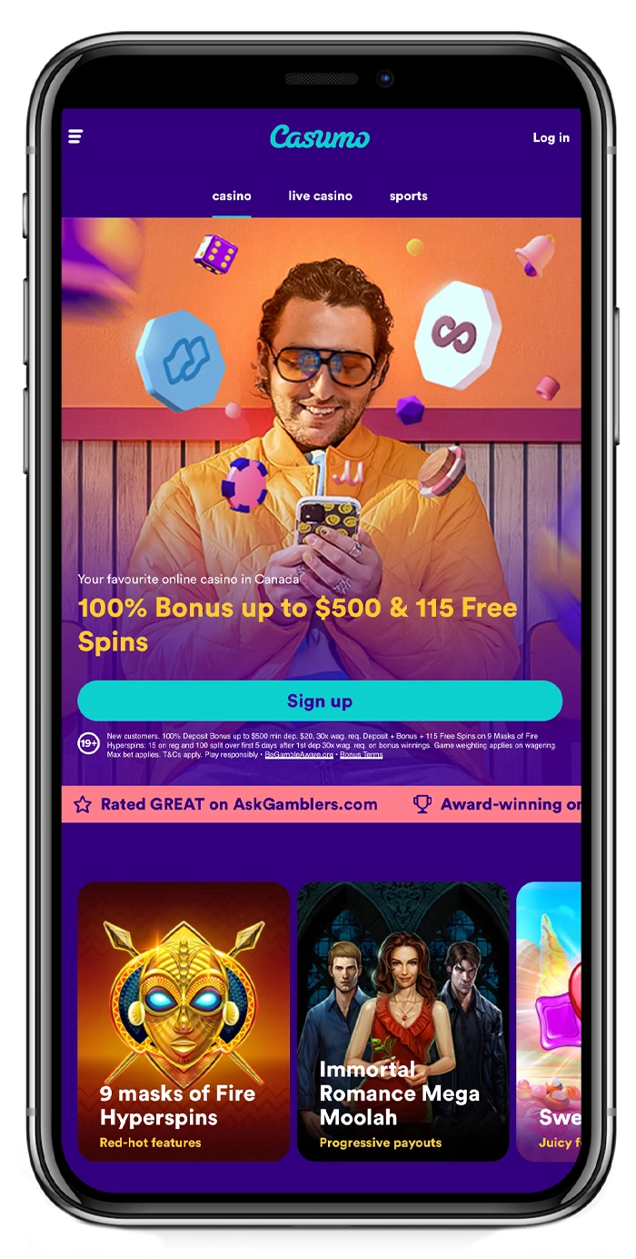 Casumo Casino on iPhone